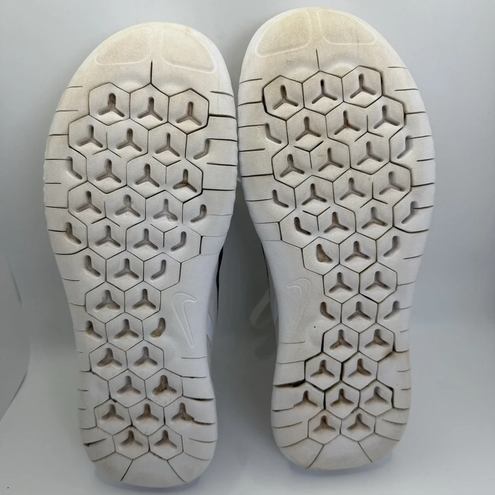 Nike Free‎ RN 2018 Shoes Men's Size 7.5 White Black Running Athletic 942836-100